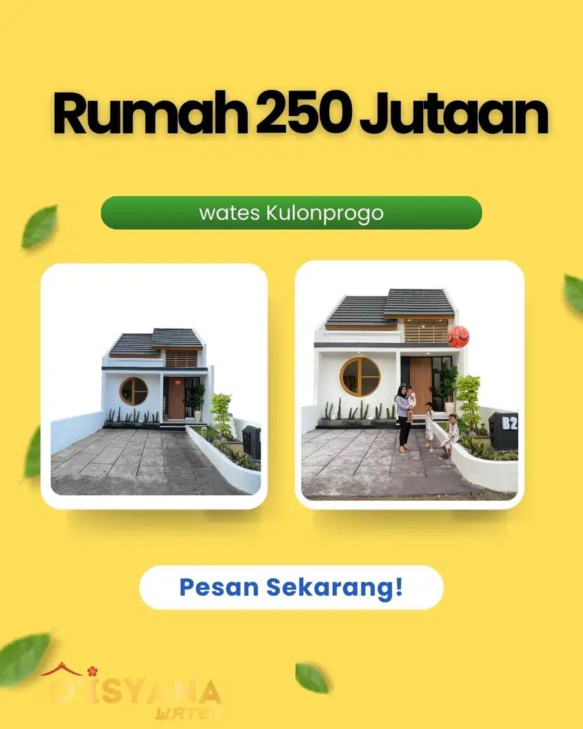 Hunian Hemat di Kulon Progo Rumah Seharga 200 Juta