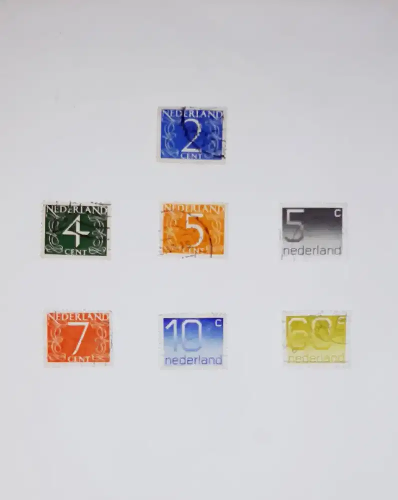 Perangko Langka Nederland Angka