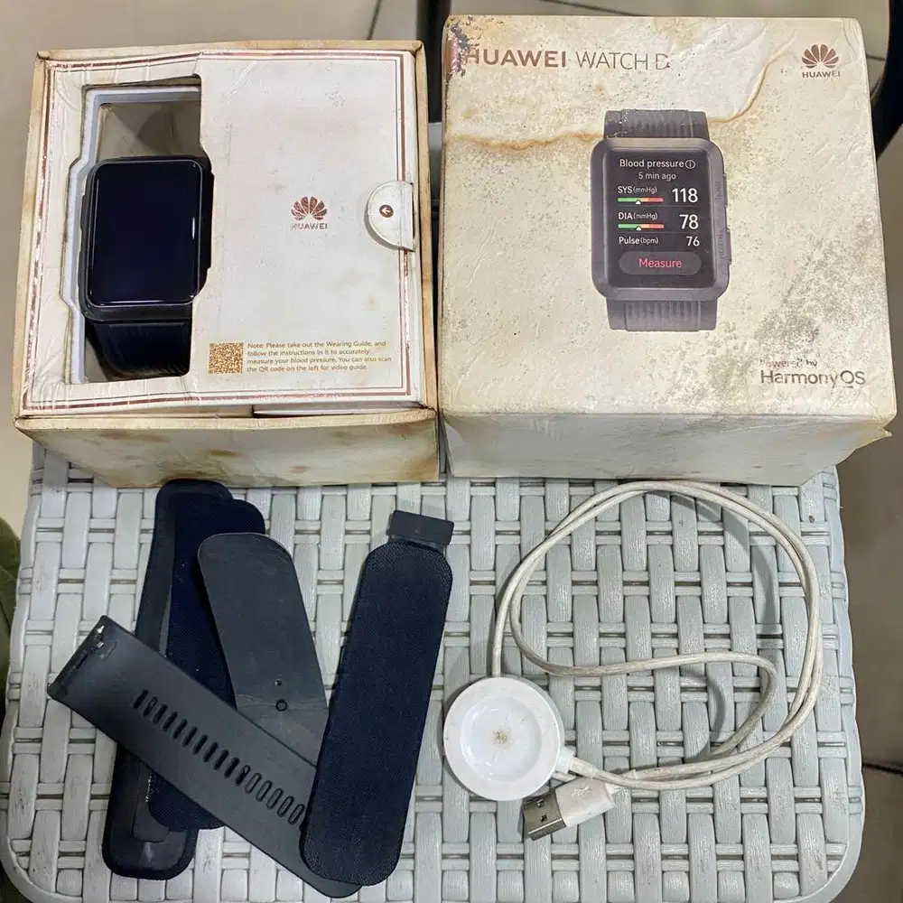 Smart watch huawei watch D resmi fullset original