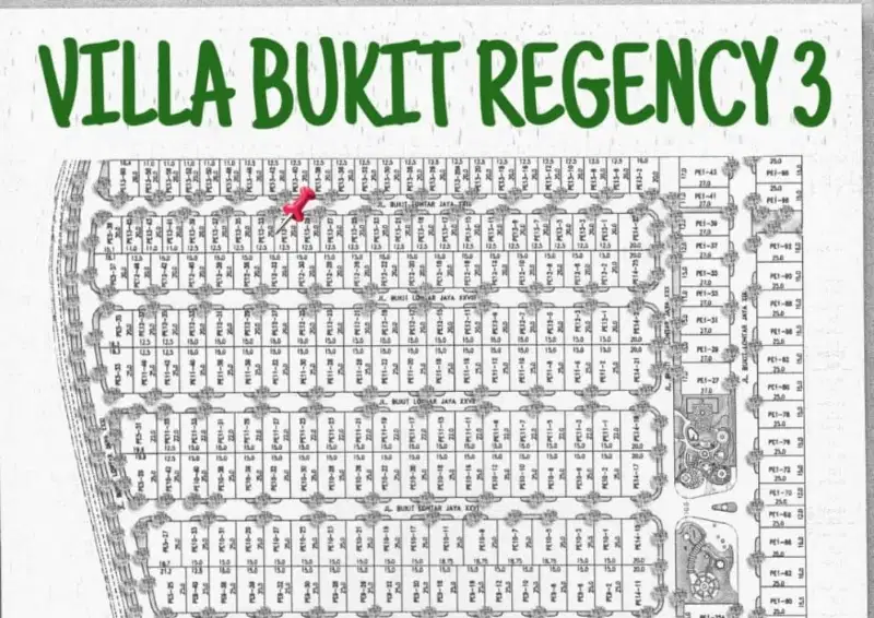 DIJUAL CEPAT TANAH PAKUWON INDAH VILLA BUKIT REGENCY