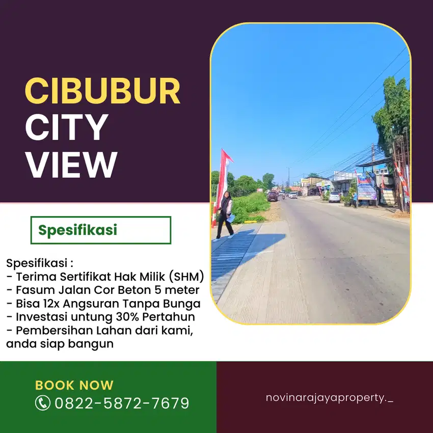 Dijual Kavling Dapat Cicilan 12x Area Ciangsana Pecah SHM Per Unit.