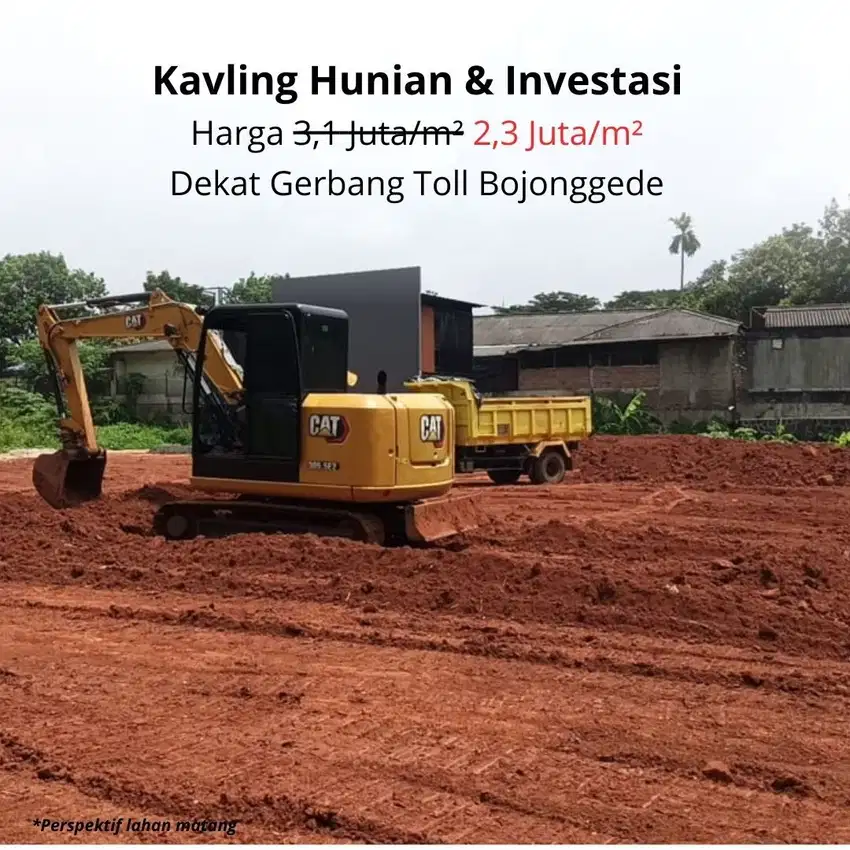 Dekat Gerbang Toll Bojonggede; Kavling Perumahan Terima SHM