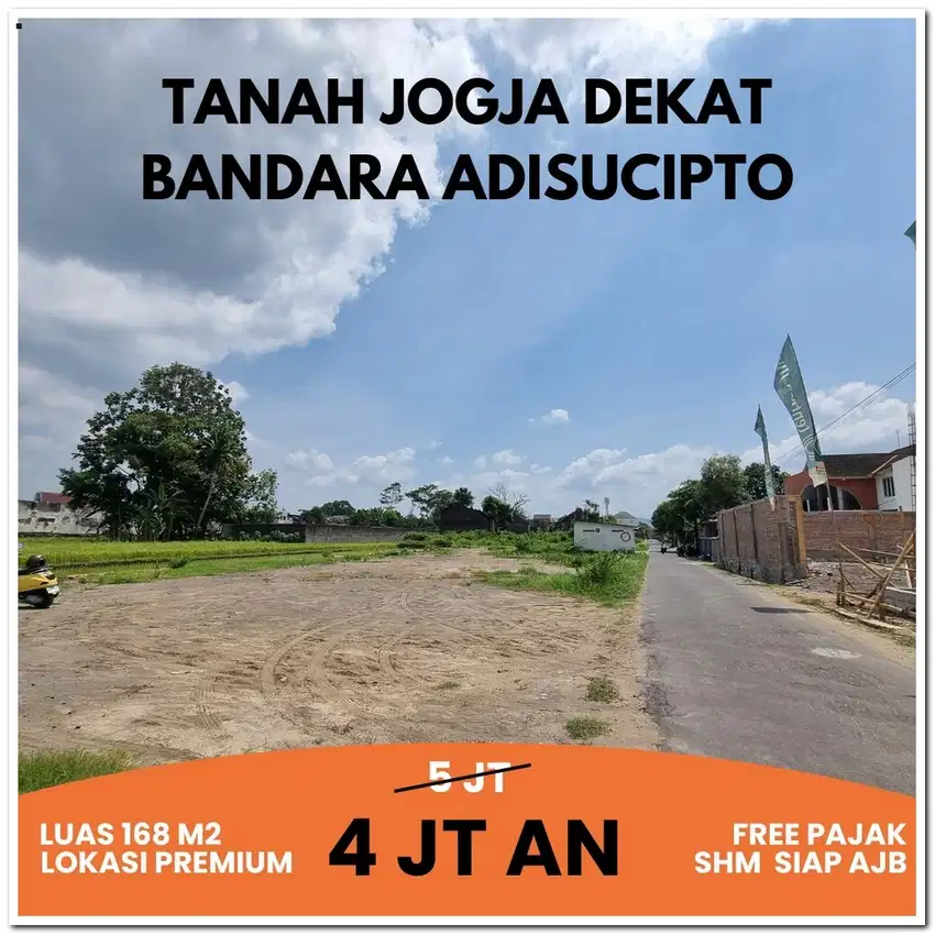 Dekat Bandara Adisutjipto, Kapling Perumahan SHM AJB Notaris