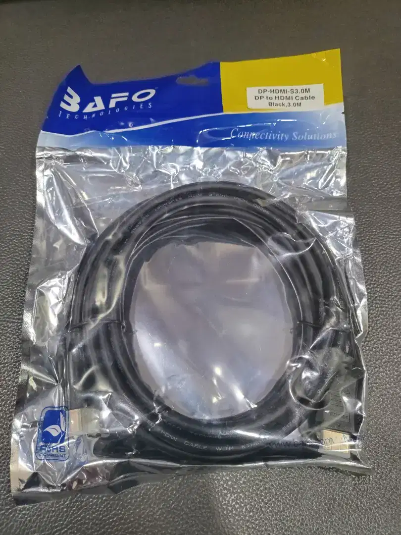 Kabel DisplayPort (DP) to HDMI 3 Meter - Bafo