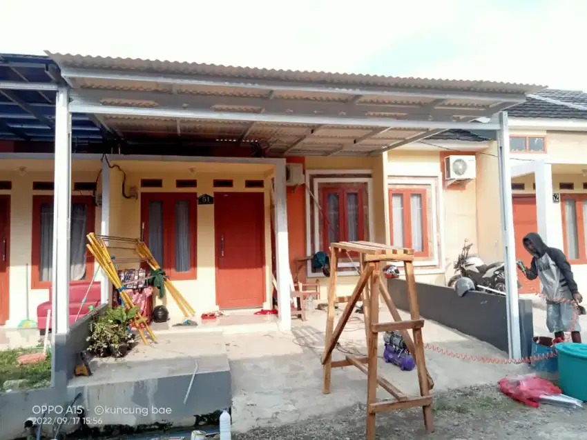 Kanopi bajaringan atap alderon 1 layar murah bekasi