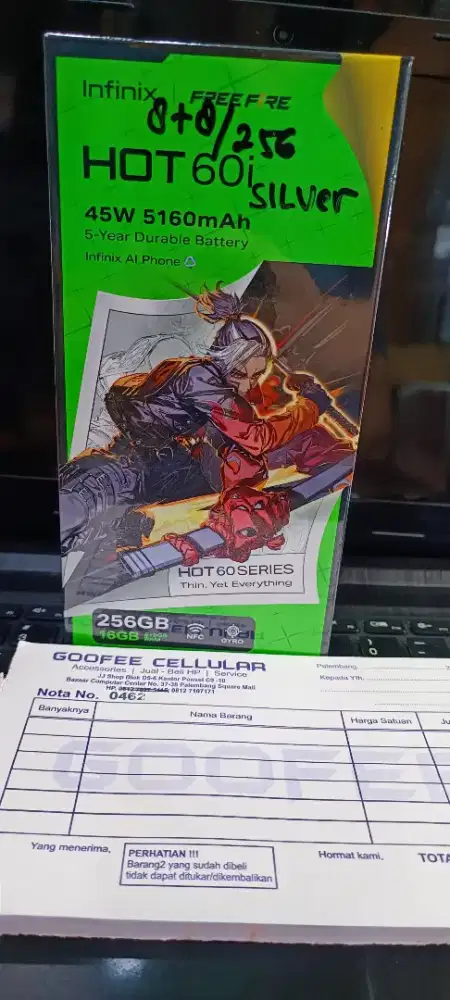 HP Infinix Hot 60i 8/ 256GB Resmi