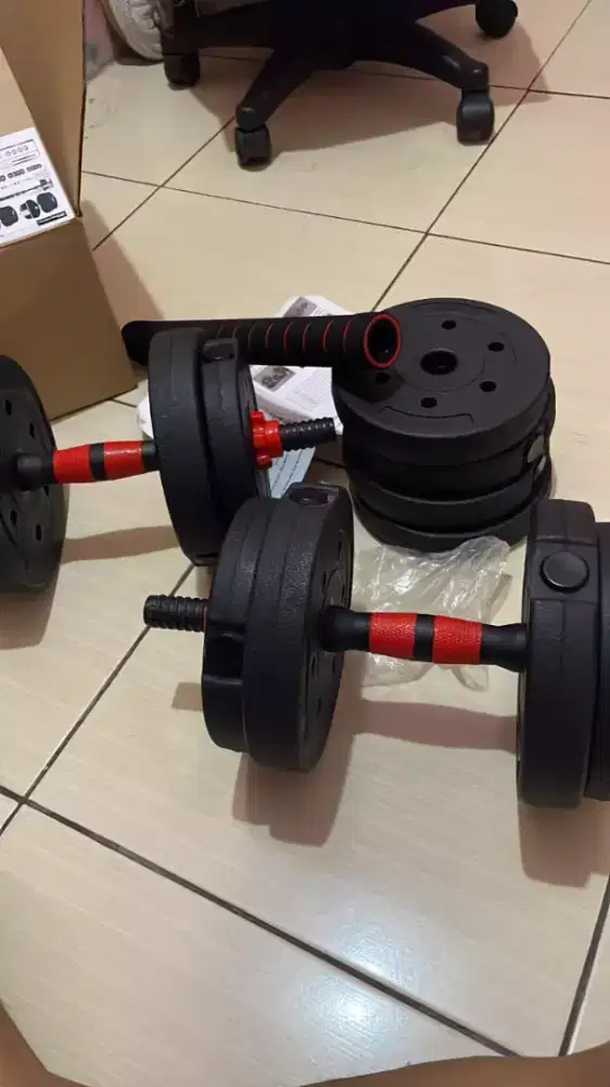 Alat Olahraga Barbel Dumbel set 20 kg 30 kg 40 kg