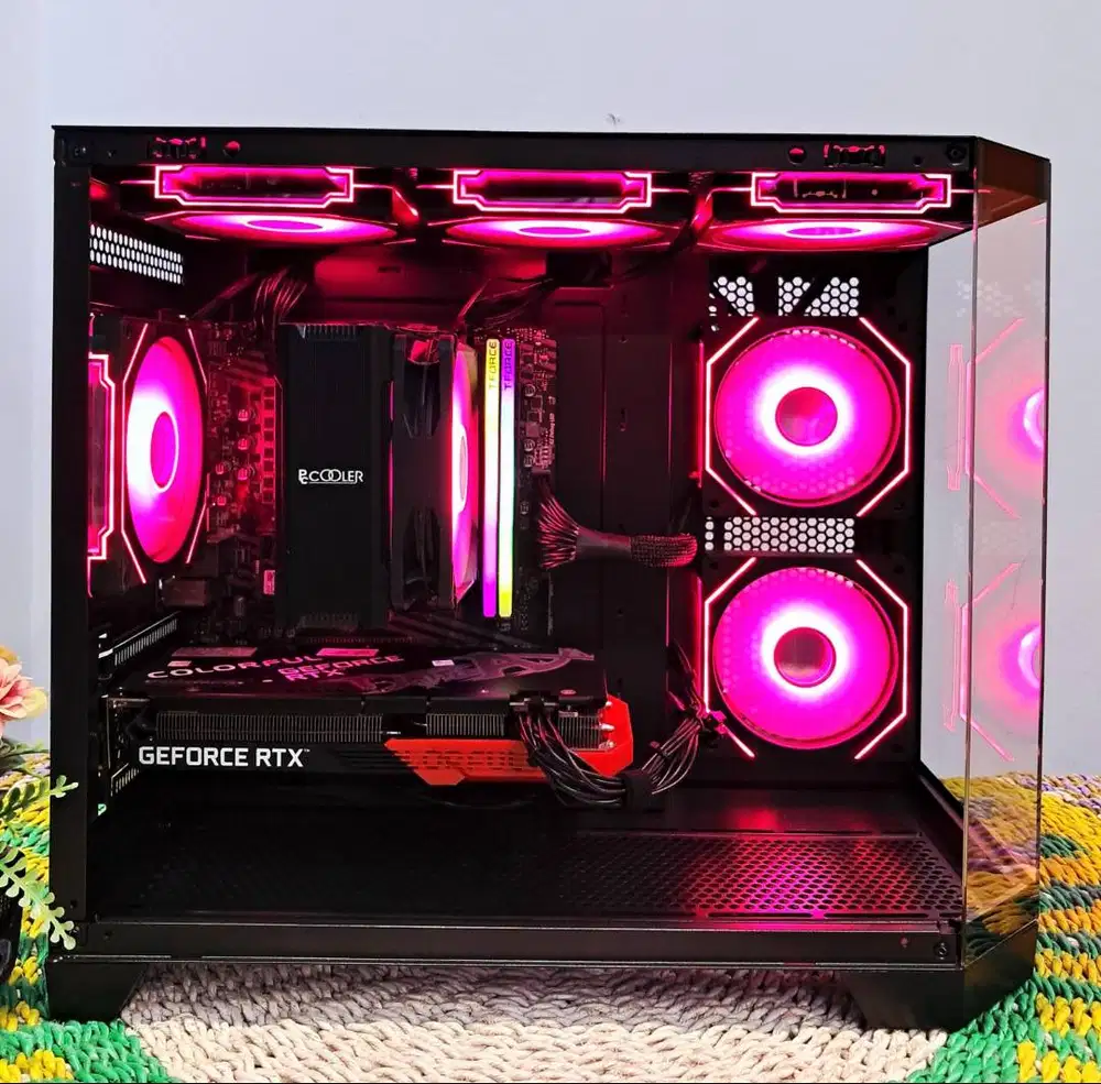 Gaming PC Ryzen 5 3500X RTX 3050 16GB Kit DDR4 RGB Grafis Render PUBG