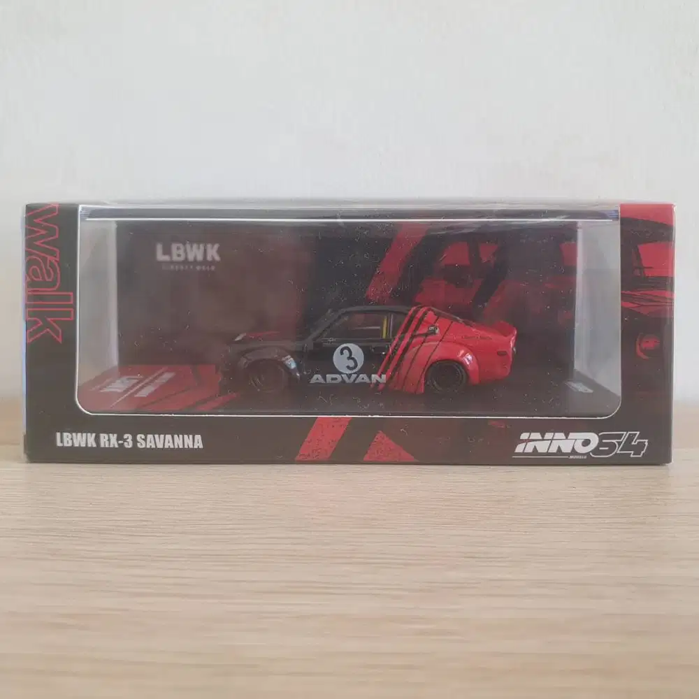 Inno64 LBWK RX3 Savanna 1/64 (Advan Livery, Liberty Walk, LB, RX-3)