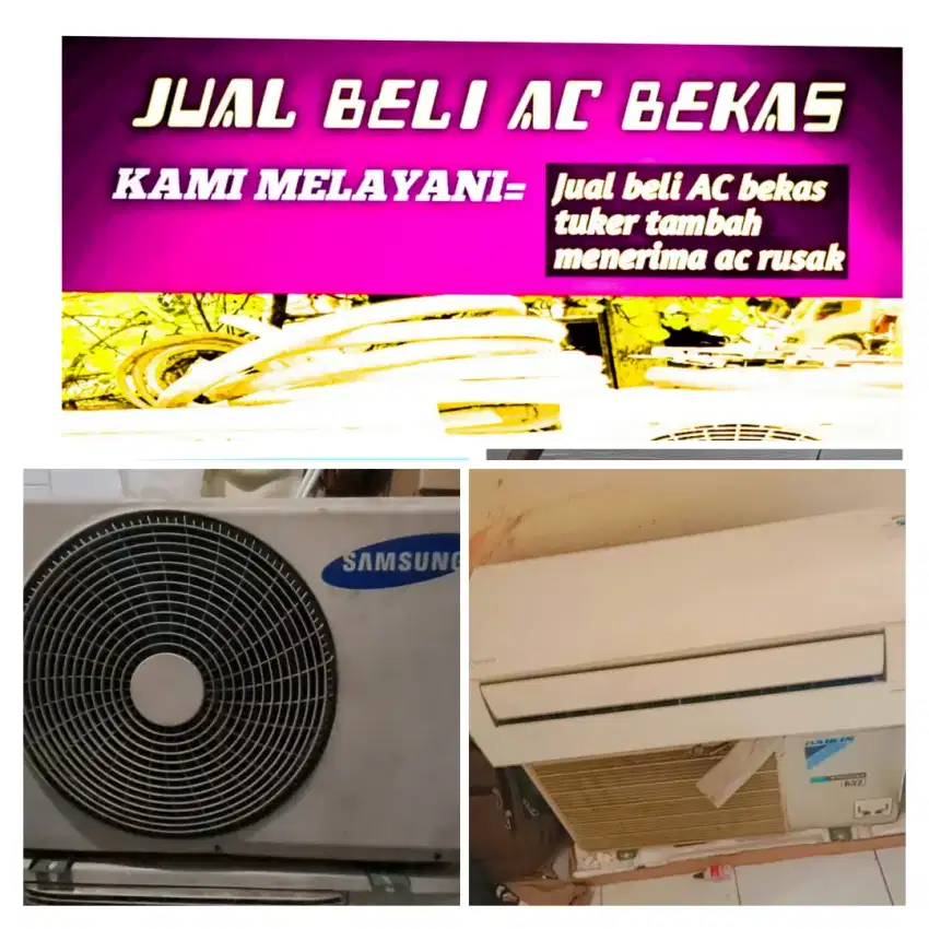 Terima ac bekas rusak