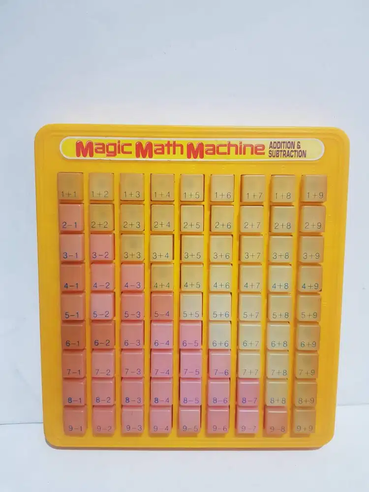 Magic Math Machine Multiplication Press And See Learning Board 1988