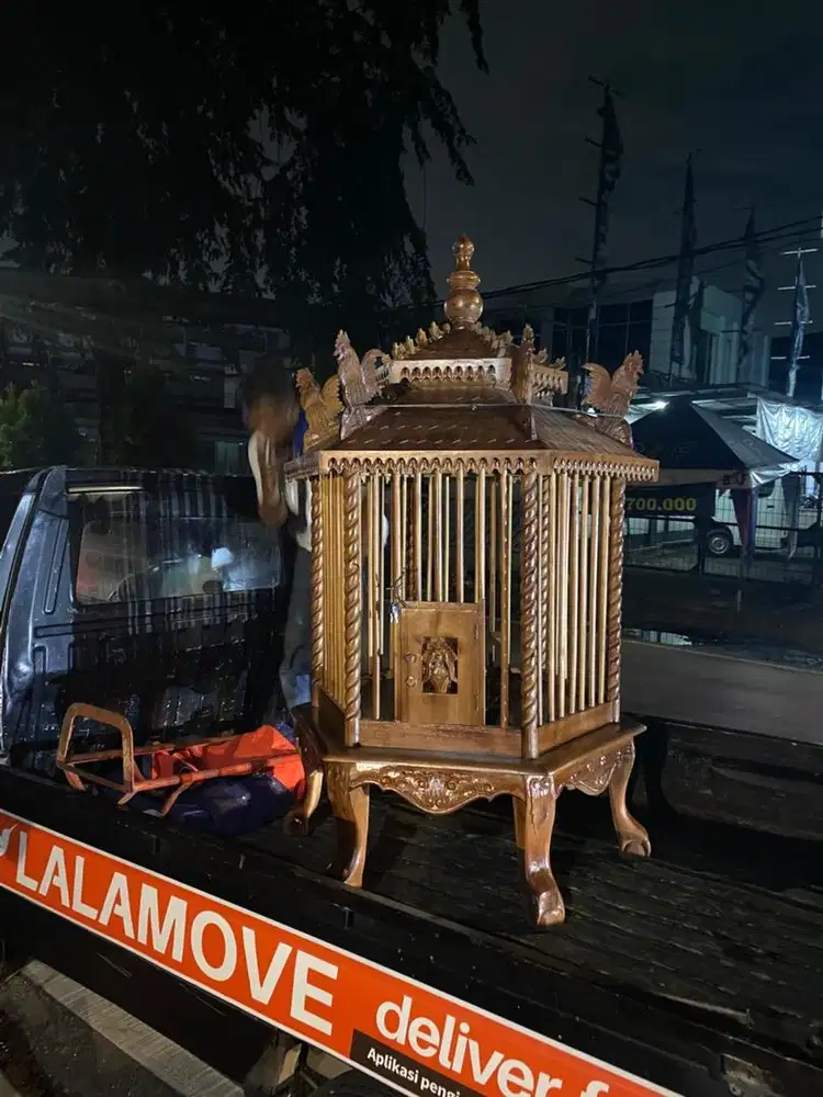 Sangkar atau kandang ayam kayu jati