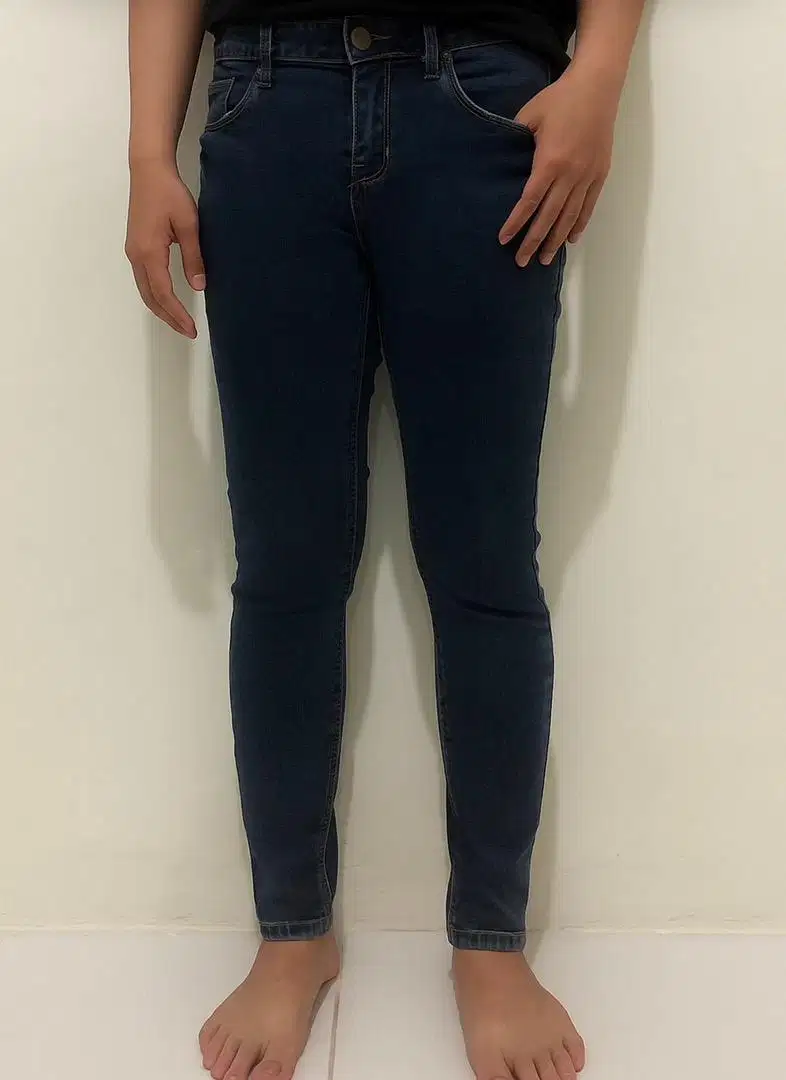 Jeans wanita brand renewal celana wanita panjang hitam