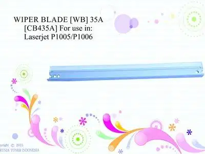 WIPER BLADE [WB] 35A [CB435A] For use in: Laserjet P1005/P Berkualitas