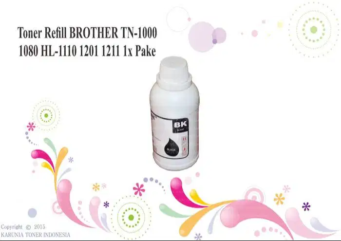 Toner Refill BROTHER TN-1000 1080 HL-1110,1201,1211 1x Pak Berkualitas
