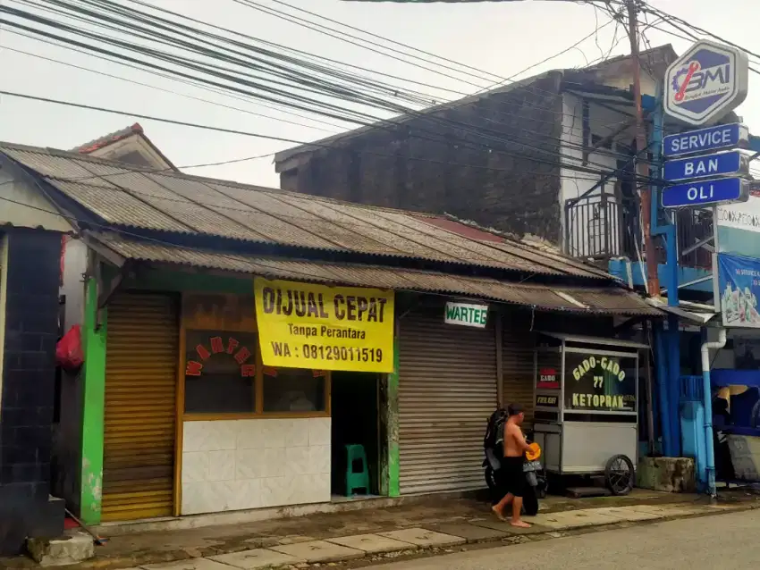 Jual BU ,  Warteg , Tanah dan Bangunannya