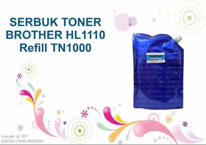 SERBUK TONER BROTHER hl1110 - hl-1110 refill tn1000 tn-1000