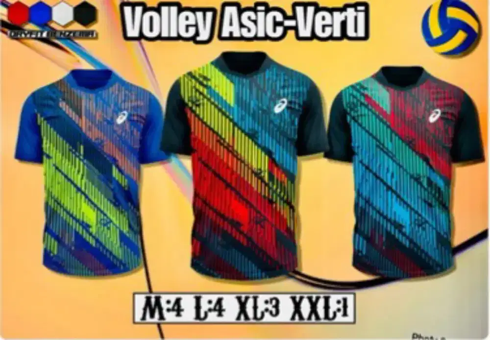 KAOS ATASAN VOLLY MIZUNO 1 SET ISI 12 PCS