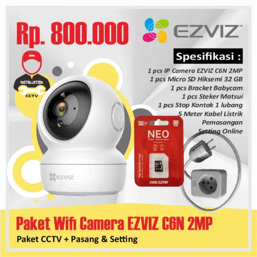 Paket CCTV Wifi Siap Pasang