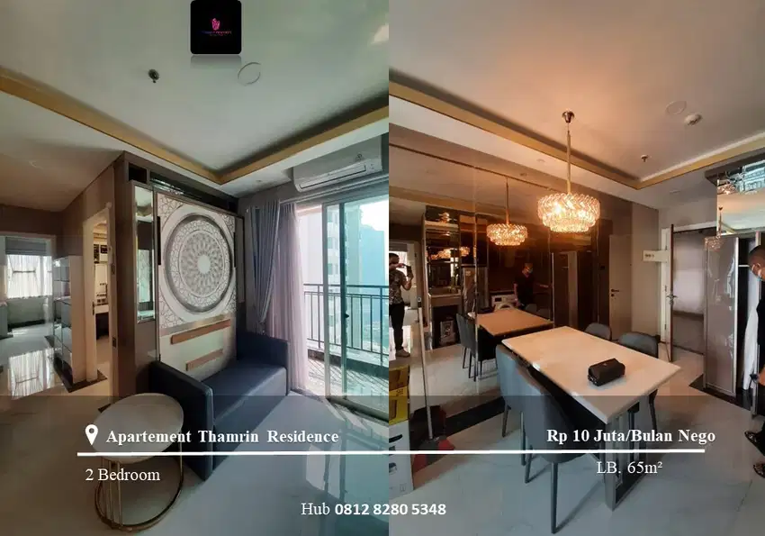 Disewakan Apartement Thamrin Residence High Floor 2BR Full Furnished
