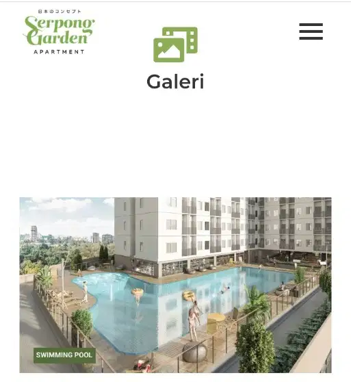 SEWA MURAH APARTEMEN-SERPONG GARDEN SIAP HUNI-BEST VIEW Lantai 19