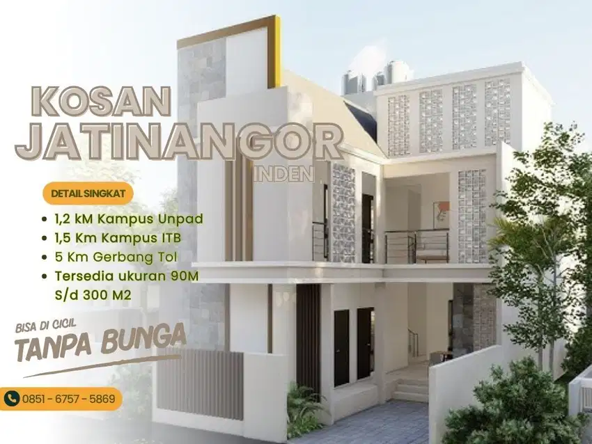 Kosan OneGate Access Cluster Jatinangor 3 Menit kampus Unpad Dan ITB