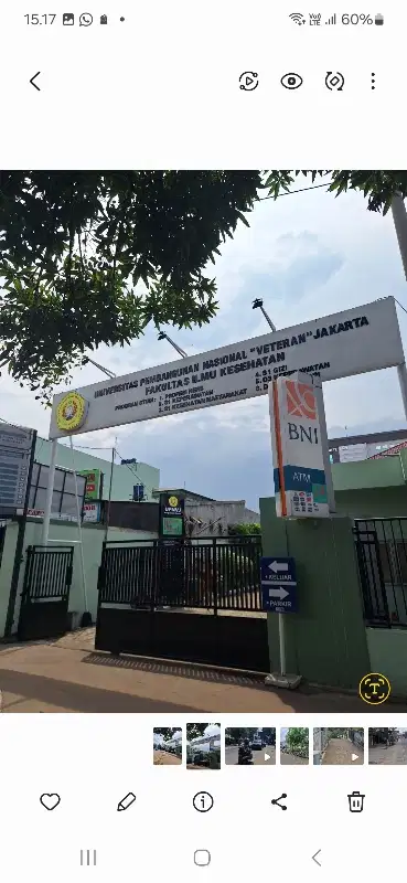 TANAH LOKASI BAGUS DI CINERE DEKET KAMPUS UPN