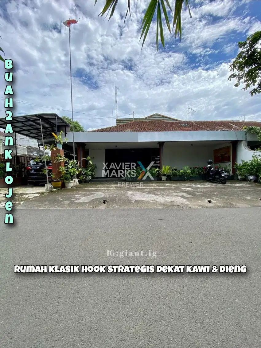 Rumah Klasik posisi Hook di jalan Buah buahan, Klojen Malang