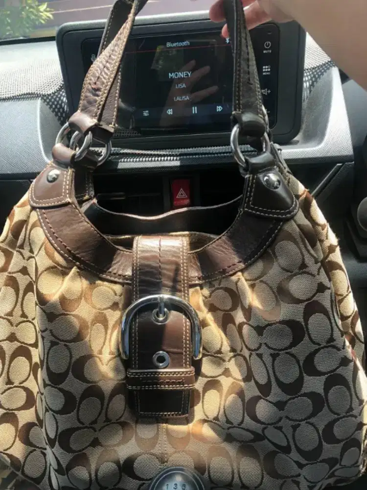 Original Tas Coach Preloved Bag Suede Nt lacoste fossil guess mango