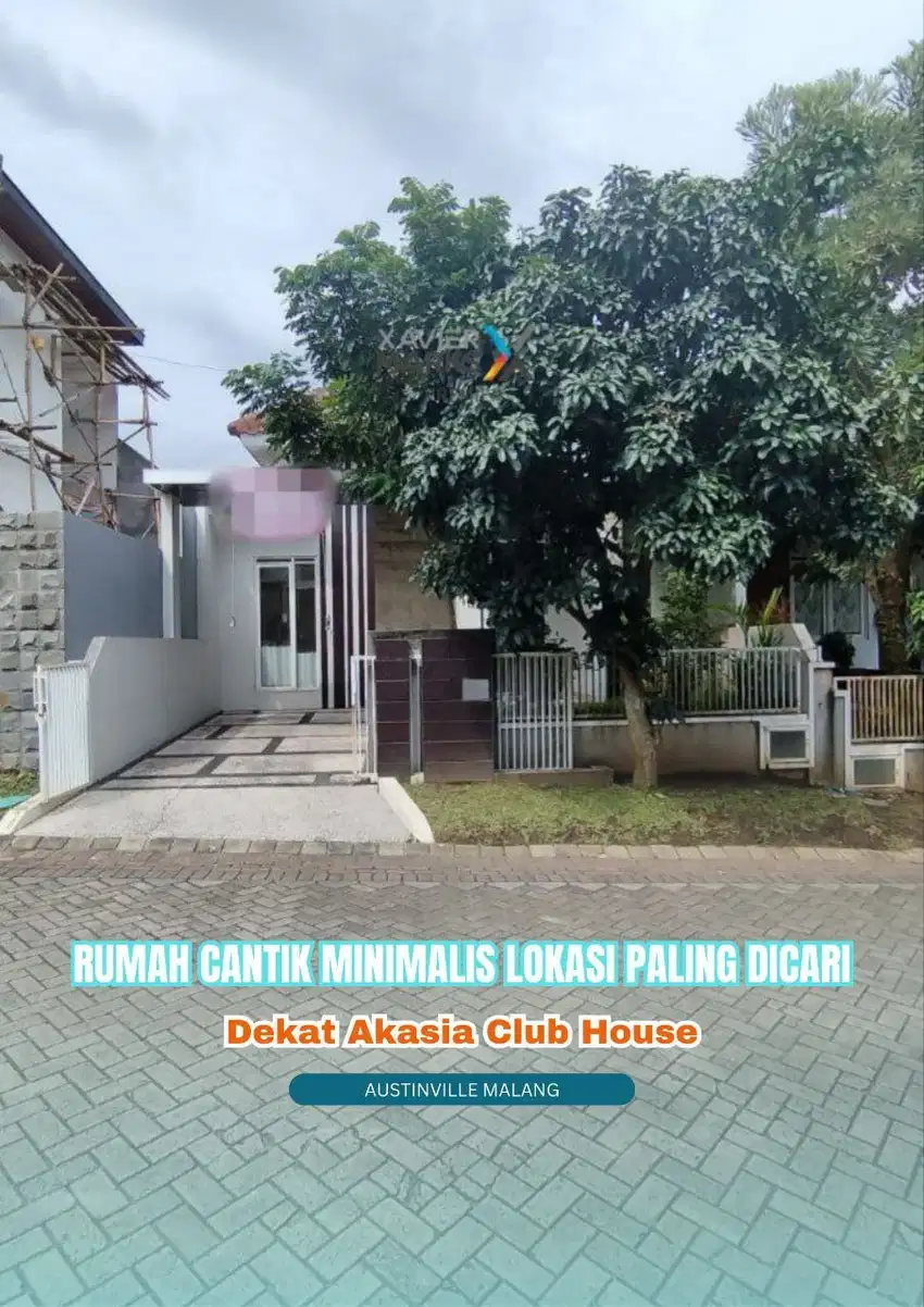 Rumah minimalis cantik dekat club house di Austinville Dieng Malang