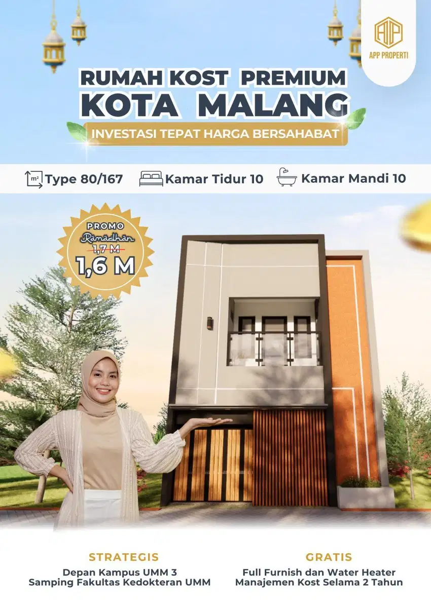 Rumah Kost dekat Kampus Ternama Kota Malang (UMM, UNISMA, UIN, UB)