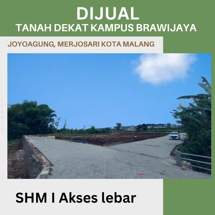 Dijual Tanah Akses Mobil Dekat Mall Matos Malang