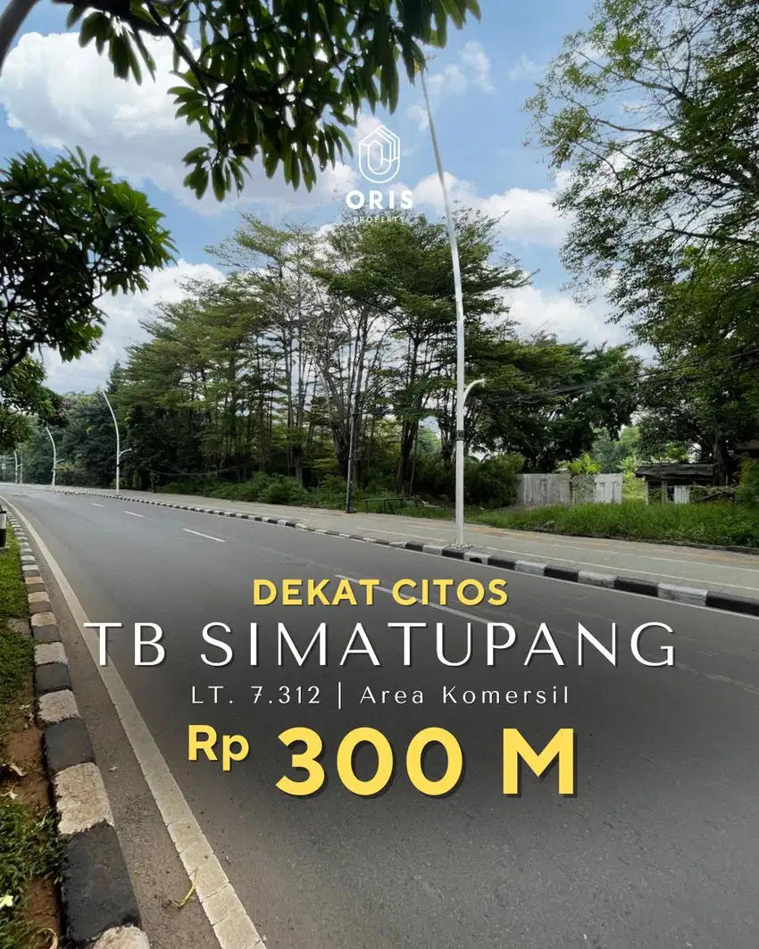 For Sale Tanah Di Area Komersil Dekat Citos, Best Location