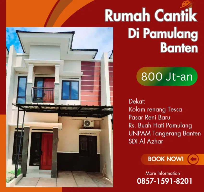 Rumah Cantik dan Modern 2 Lantai dekat UNPAM Tangerang Banten Rumah Ca