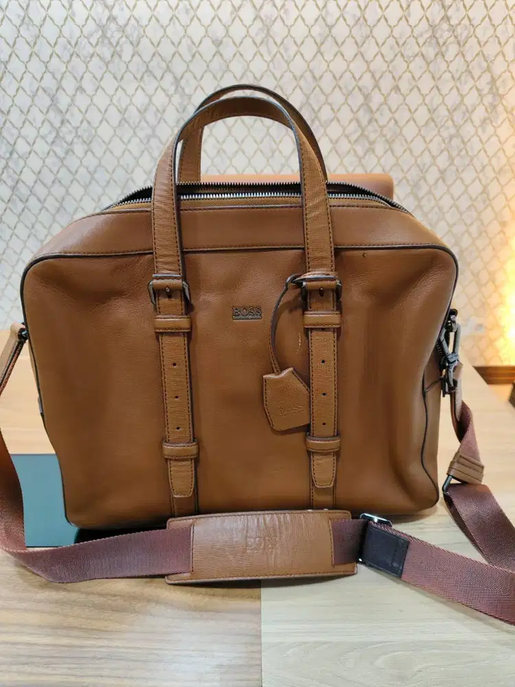 Genuine HUGO BOSS man bag leather