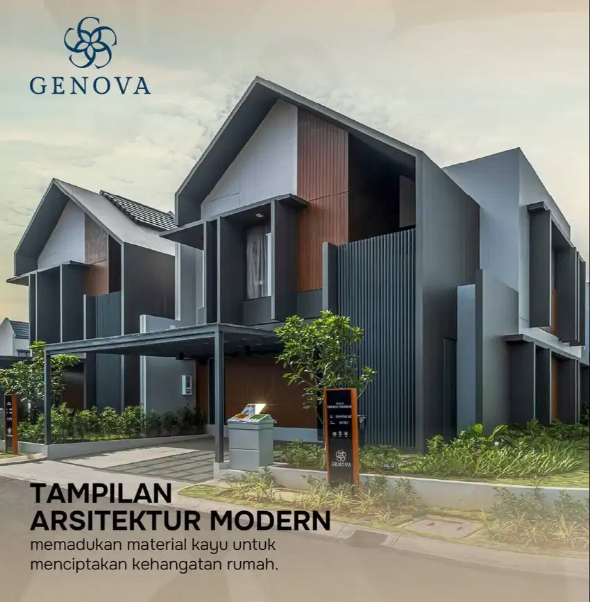Jual Rumah Baru Cluster Genova Type Geonna di Summarecon Bandung
