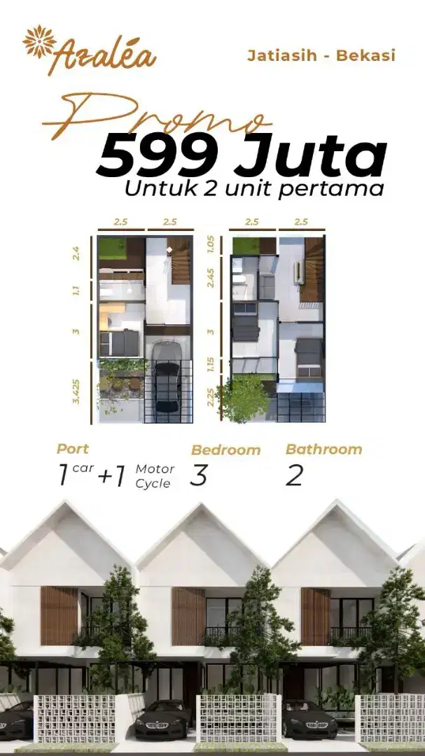 Jual rumah kes / kpr di jati sari kec jati asih kota bekasi