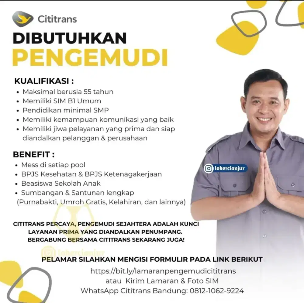 Lowongan Kerja Driver Cititrans