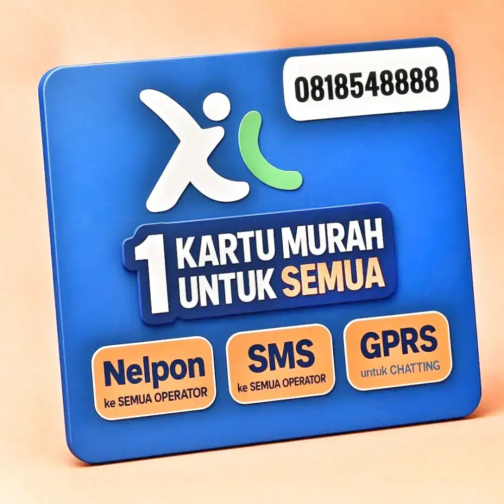 XL SMART PRABAYAR 10 DIGIT KWARTET 8888 SUPER LANGKA