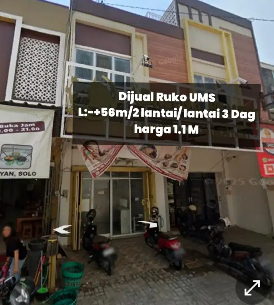 Dijual Ruko 2 lantai UMS