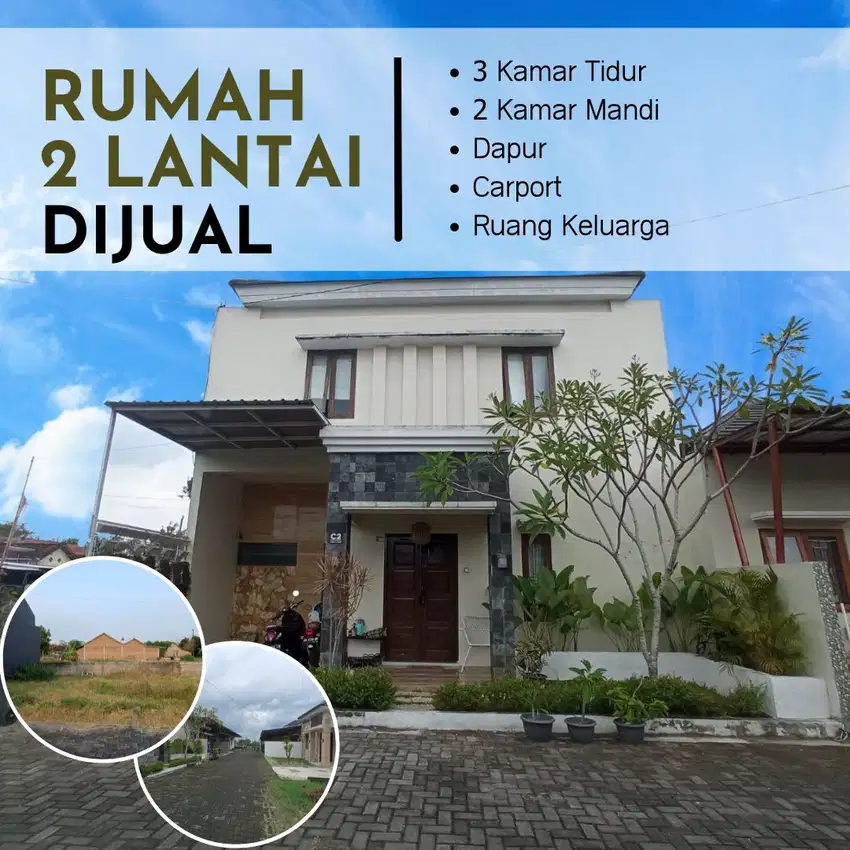 FREE BPHTB RUMAH 2 LANTAI DI JALAN WONOSARI SEBELUM KIDS FUN BISA KPR