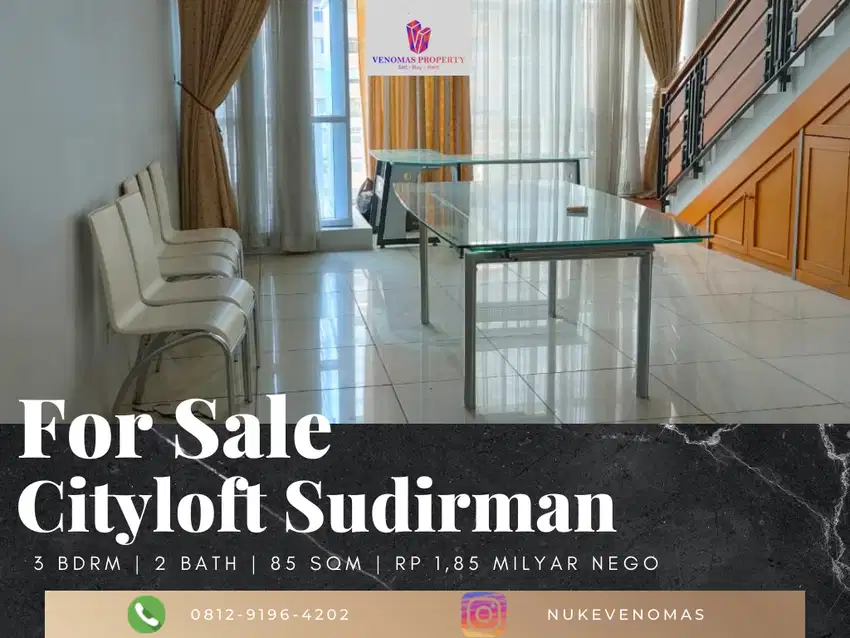 Dijual Apartemen Cityloft Sudirman Type San Fransisco 2BR+1