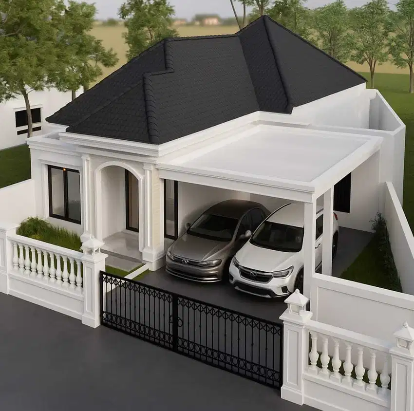 Rumah Klasik Modern proses bangun selatan Pasar Jangkang Ndalem Indah