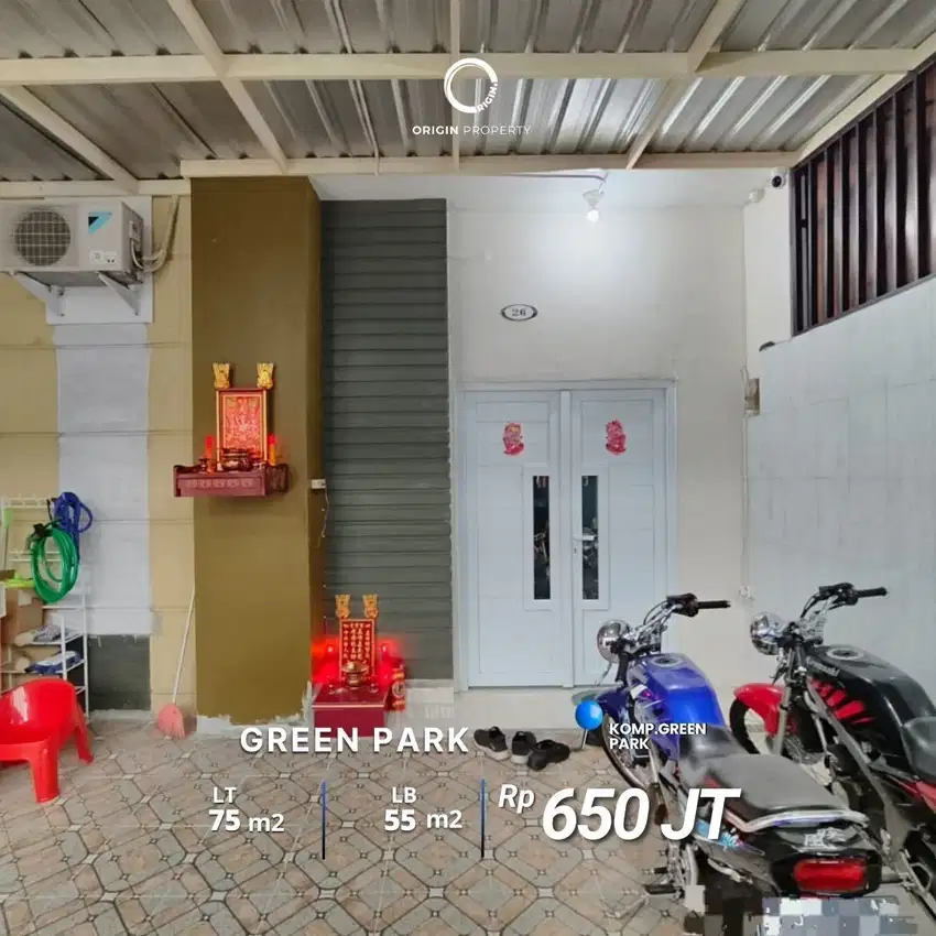 Villa Semi Furnish Komplek Green Park Type Pine C Daerah Titi Kuning