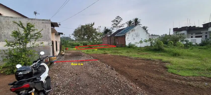 Tanah Murah Pakisjajar Pakis Malang SHM Dijual cepat B.U Poll L 169 m2