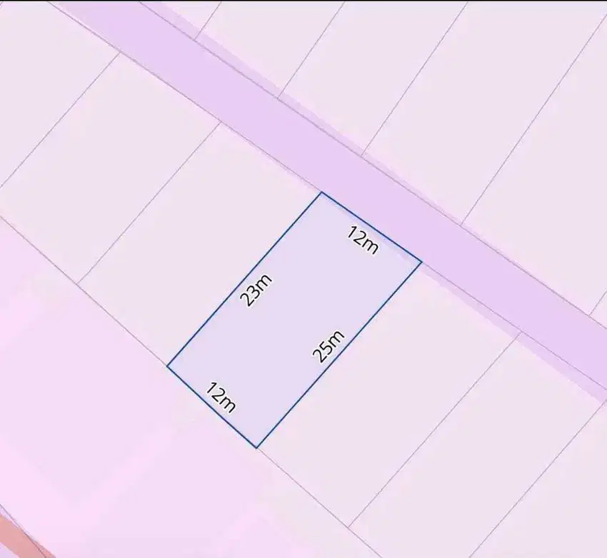 Tanah dg luas 287m2 di umalas kerobokan badung bali