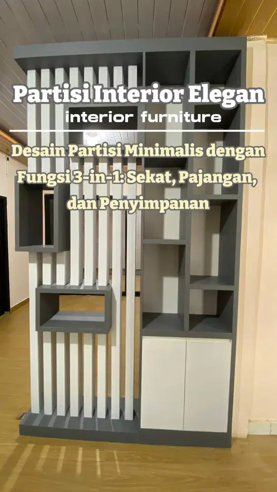 CUSTOM PARTISI INTERIOR ELEGAN/SEKAT RUANGAN FUNGSIONAL