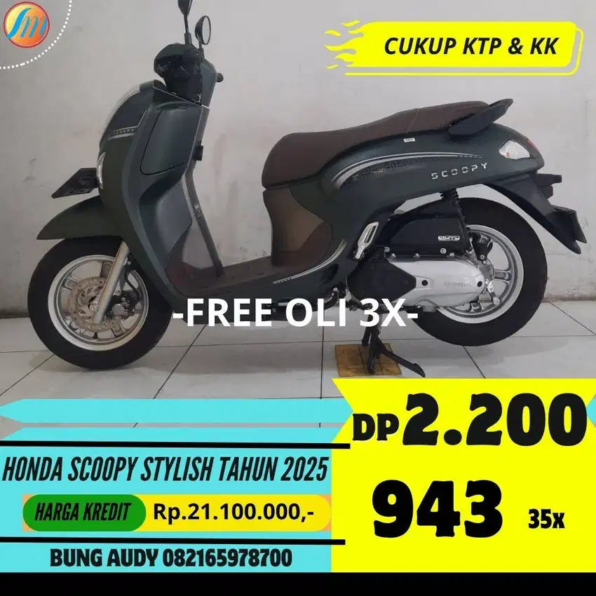 HONDA NEW SCOOPY PRESTIGE TAHUN 2025 GARTIS SERVIS, FREE OLI, SIAPPAKE
