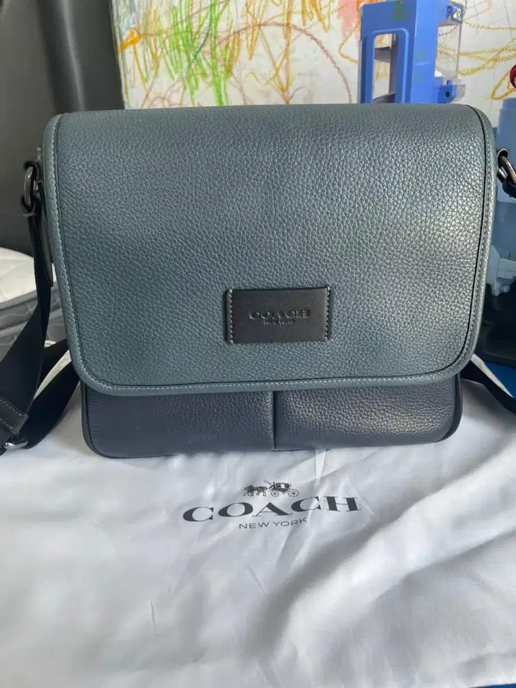 Sling Bag Coach Full Leather Man Original