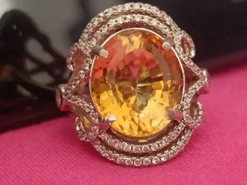 Batu yellow orange citrine Natural joss